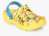 Crocs Funlab Minions Graphic Yellow Clog Sandals Boys