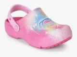 Crocs Funlab Supergirl Pink Clog Sandals Girls