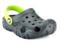 Crocs Girls Black Cut Out Clogs