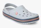 Crocs Grey Striped Clogs Women