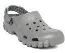 Crocs Grey Synthetic Clogs Women