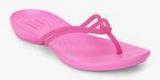 Crocs Isabella Pink Flip Flops Women