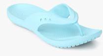 Crocs Kadee Aqua Blue Flip Flops women