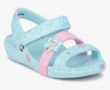 Crocs Keeley Frozen Fever Blue Sandals Girls