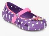 Crocs Keeley Minnie Flat Purple Belly Shoes girls