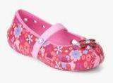 Crocs Keeley Springtime Pink Floral Mary Jane Belly Shoes girls