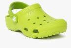 Crocs Kids Lime Green Coast Clogs