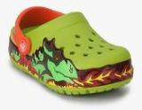 Crocs Lights Fire Dragon Green Clog Boys