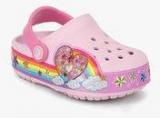 Crocs Lights Rainbow Pink Clogs Girls