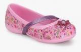 Crocs Lina Graphic Pink Floral Mary Jane Belly Shoes girls