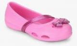 Crocs Lina Pink Mary Jane Belly Shoes girls