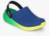 Crocs Literide Graphic Blue Clog Sandals Men