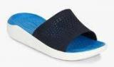 Crocs Literide Slide Navy Blue Flip Flops Women