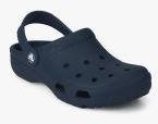 Crocs Navy Blue Solid Clogs Women