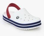 Crocs Off White Solid Clogs Women