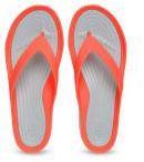 Crocs Orange & Grey Solid Thong Flip Flops Women