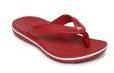 Crocs Red Solid Crocband Thong Flip Flops Girls