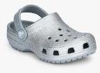 Crocs Silver Clogs Girls