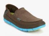 Crocs Stretch Sole Brown Loafers Men