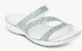 Crocs Swiftwater Graphic Grey Flip Flops Women