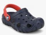 Crocs Swiftwater Navy Blue Clogs girls