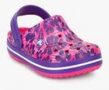 Crocs Tropical Print Pink Clogs Boys