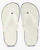 Crocs White Solid Thong Flip Flops Men