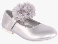 Cutecumber Silver Metallic Mary Jane Belly Shoes girls