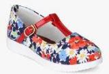 Dchica Multicoloured Floral Mary Jane Belly Shoes girls