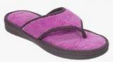 Dearfoams Purple Flip Flops Women