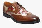 Del Mondo Beige Formal Shoes Men