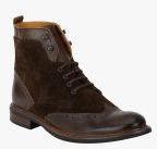 Del Mondo Brown Flat Boots Men