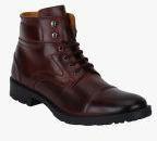 Del Mondo Burgundy Boots Men