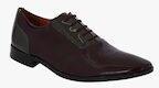 Del Mondo Burgundy Oxfords Men