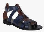 Del Mondo Navy Blue Sandals Men