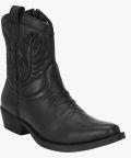 Delize Black High Top Boots Men