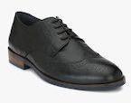 Delize Black Leather Brogues Men