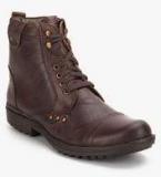 Delize Brown High Ankle Boots Men