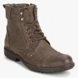 Delize Olive High Ankle Boots Men