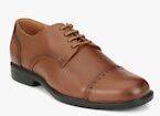 Delize Tan Derbys Formal Shoes Men