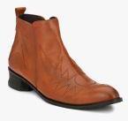 Delize Tan Mid Top Flat Boots Men