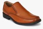 Delize Tan Slip On Formal Shoes Men