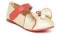 Disney Gold Toned & Red Bow Detail Mary Janes Girls