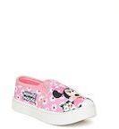 Disney Pink & White Printed Slip On Sneakers Girls