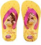 Disney Princess Yellow Flip Flops Girls