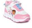 Dora Pink & White Printed Sneakers Girls