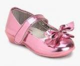 Dora Pink Metallic Mary Jane Bow Belly Shoes girls