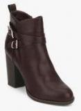 Dorothy Perkins Alfa Buckled Brown Ankle Length Boots Men