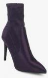 Dorothy Perkins Ally Purple Ankle Length Boots Women