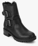 Dorothy Perkins Aria Black Buckled Ankle Length Boots Women